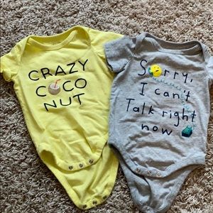 2 Baby Gap onesies